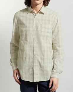 Homme Galeries Lafayette Chemise Picaro 2 ml caro beige/blanc