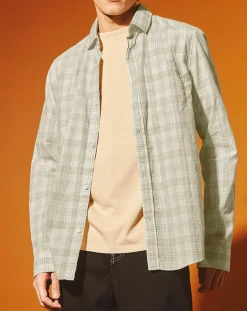 Homme Galeries Lafayette Chemise Picaro 2 ml caro beige/blanc