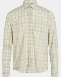 Homme Galeries Lafayette Chemise Picaro 2 ml caro beige/blanc