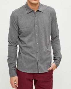 Homme Marc O'Polo Chemise Polo en Jersey gris chiné