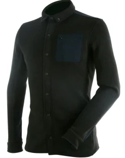Homme Degré 7 Chemise Première couche Polartec Cevennes noir/bleu marine