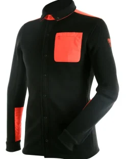 Homme Degré 7 Chemise Première couche Polartec Cevennes noir/magma