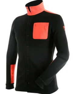 Homme Degré 7 Chemise Première couche Polartec Cevennes noir/magma