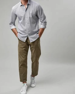 Homme Marc O'Polo Chemise Print Allover Rf blanc/bleu