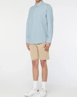 Homme Gant Chemise rayée Laps bleu ciel