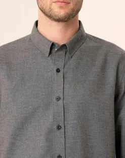 Discount Harris Wilson Chemise regular en Flanelle Leroy gris chiné