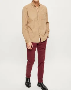 Sale Marc O'Polo Chemise regular en Velours milleraies beige