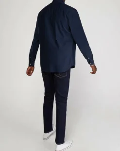 Clearance Marc O'Polo Chemise regular en Velours milleraies bleu marine