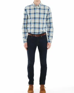 Online Arrow Chemise Regular Fit à carreaux beige/bleu