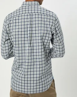 Homme Marc O'Polo Chemise regular fit à carreaux blanc/bleu