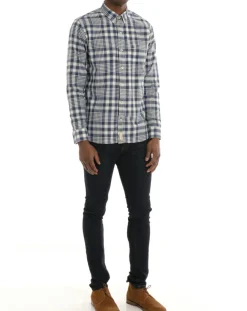 Best Arrow Chemise Regular Fit à carreaux bleue