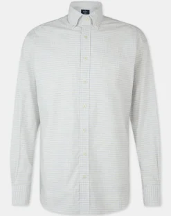 Outlet Hackett London Chemise Regular Fit à carreaux beige/blanc