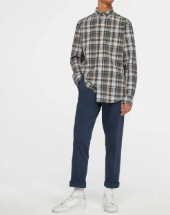 Sale Gant Chemise Regular Fit à imprimé Tartan marron/mulitcolore