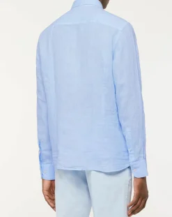 Homme Hackett London Chemise Regular Fit Vichy imprimée bleu ciel