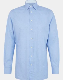 Homme Hackett London Chemise Regular Fit Vichy imprimée bleu ciel