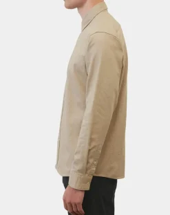 Homme Marc O'Polo Chemise Regular Fit chinée beige