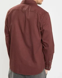 Sale Marc O'Polo Chemise Regular Fit chinée bordeaux