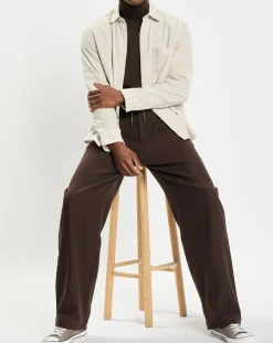 Homme Marc O'Polo Chemise Regular Fit en Velours milleraies écrue