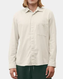 Homme Marc O'Polo Chemise Regular Fit en Velours milleraies écrue