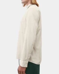 Homme Marc O'Polo Chemise Regular Fit en Velours milleraies écrue