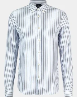 Clearance Scotch & Soda Chemise Regular Fit Fantaisie blanc/bleu