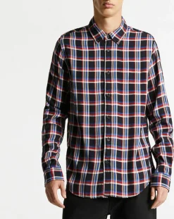 Homme Scotch & Soda Chemise Regular Fit Fantaisie à carreaux bleu/rouge