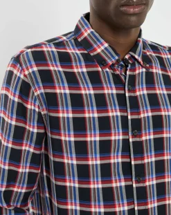 Homme Scotch & Soda Chemise Regular Fit Fantaisie à carreaux bleu/rouge