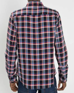 Homme Scotch & Soda Chemise Regular Fit Fantaisie à carreaux bleu/rouge