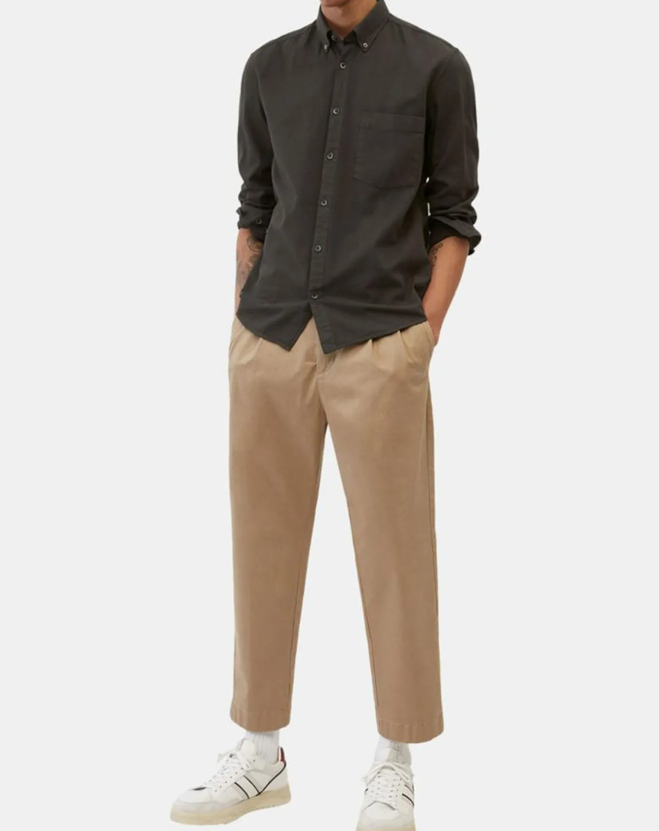 Online Marc O'Polo Chemise Regular Fit marron foncé