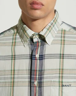 Homme Gant Chemise Regular Fit Nautik à carreaux multicolore