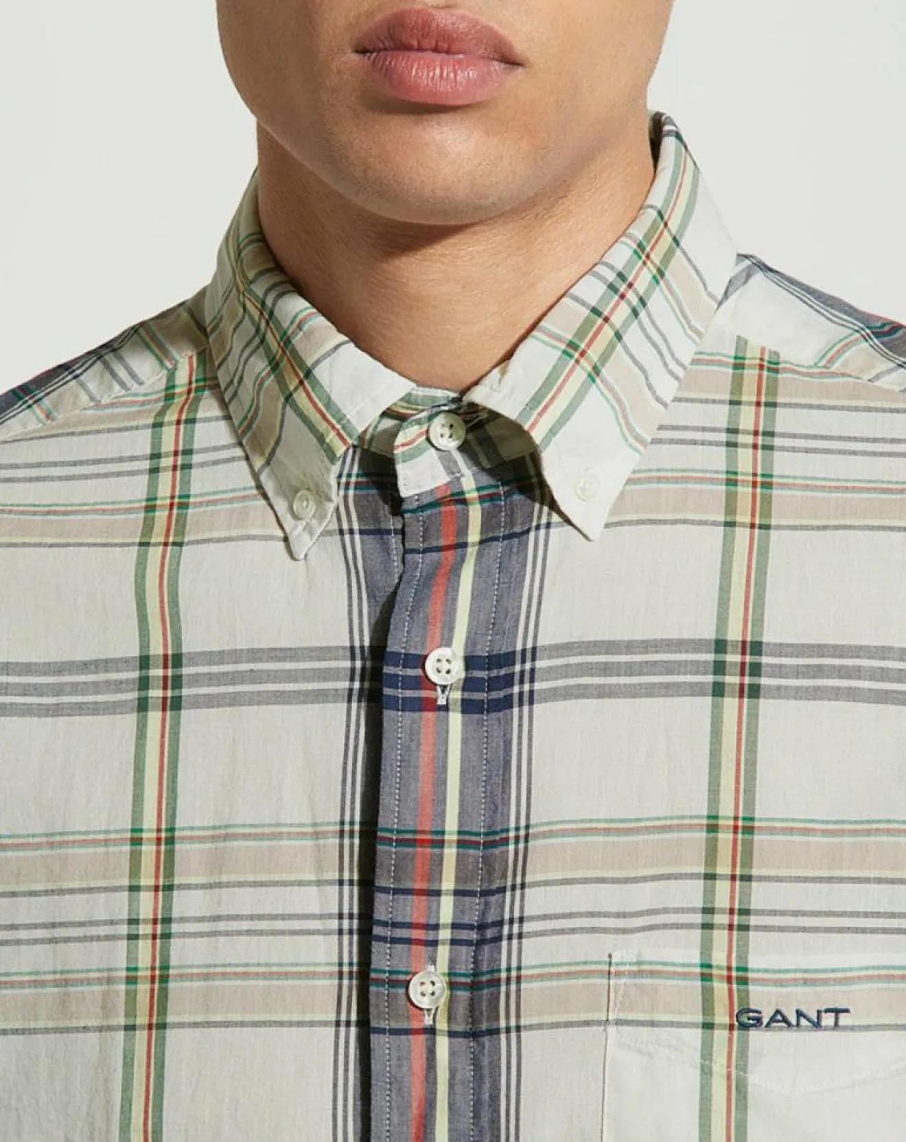 Homme Gant Chemise Regular Fit Nautik à carreaux multicolore