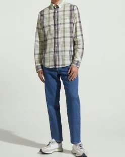 Homme Gant Chemise Regular Fit Nautik à carreaux multicolore