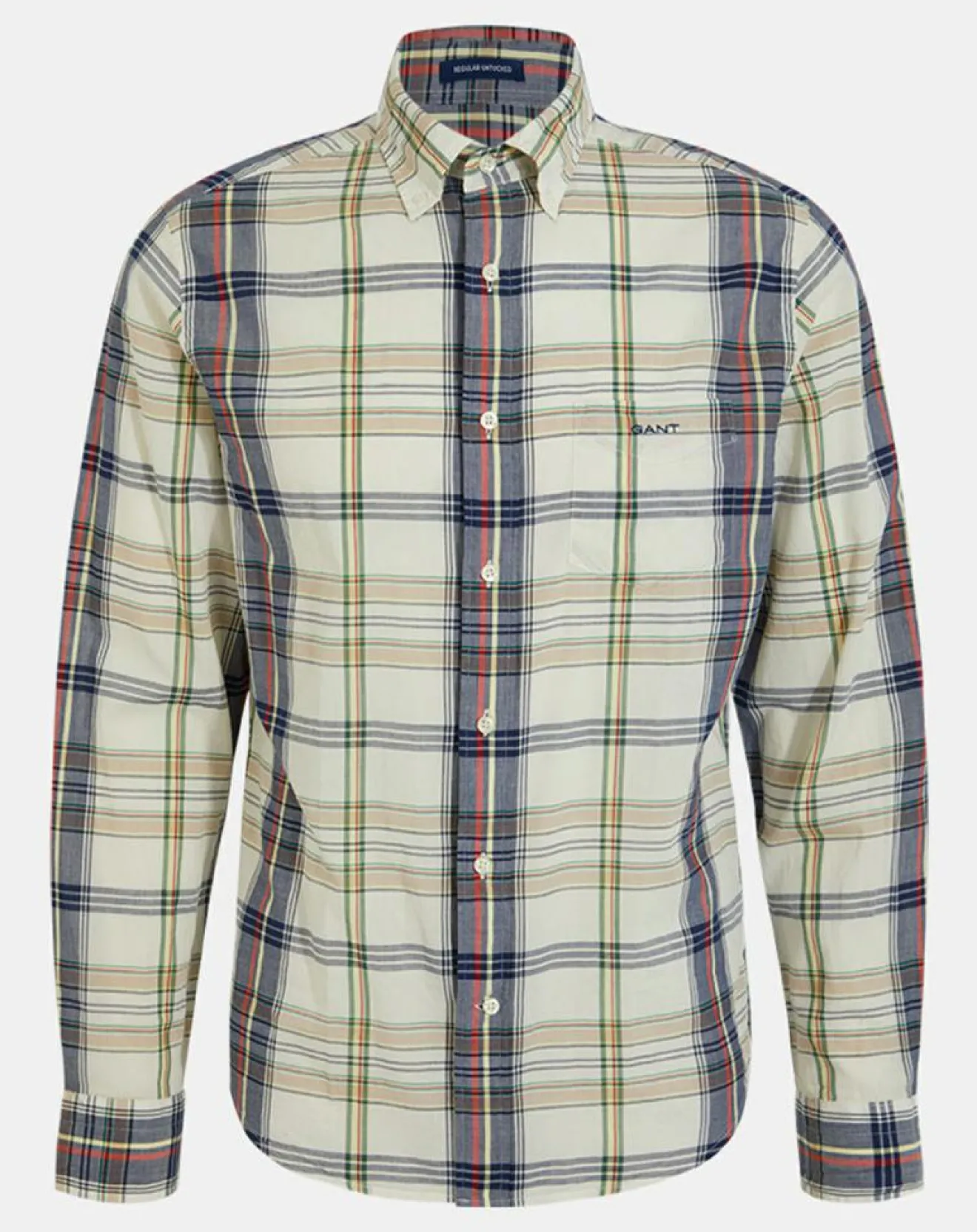 Homme Gant Chemise Regular Fit Nautik à carreaux multicolore