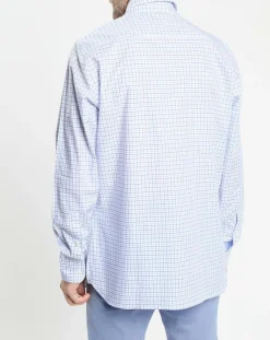 Homme Hackett London Chemise Regular Fit vichy tricolore bleue