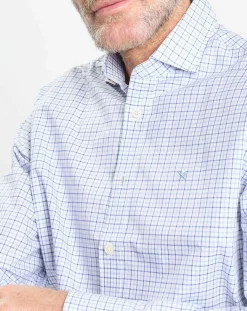 Homme Hackett London Chemise Regular Fit vichy tricolore bleue