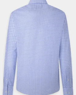 Homme Hackett London Chemise Regular Fit vichy tricolore bleue