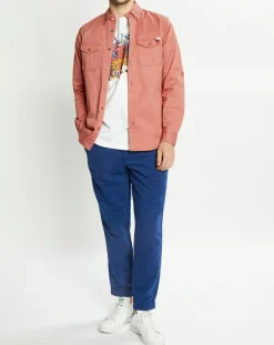 Homme Scotch & Soda Chemise Regular Fit Western Washed rouge moyen