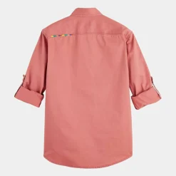 Homme Scotch & Soda Chemise Regular Fit Western Washed rouge moyen