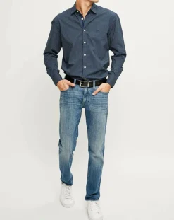 Outlet Marc O'Polo Chemise regular imprimée allover bleu marine