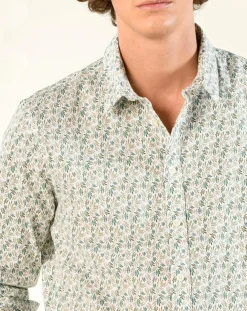 Online Harris Wilson Chemise regular Nancy en Popeline imprimée blanc /multicolore