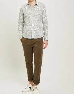 Online Harris Wilson Chemise regular Nancy en Popeline imprimée blanc /multicolore