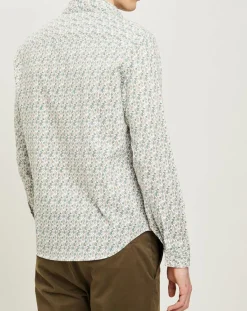 Online Harris Wilson Chemise regular Nancy en Popeline imprimée blanc /multicolore