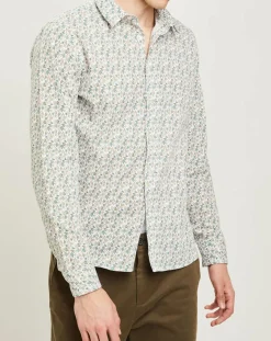 Online Harris Wilson Chemise regular Nancy en Popeline imprimée blanc /multicolore