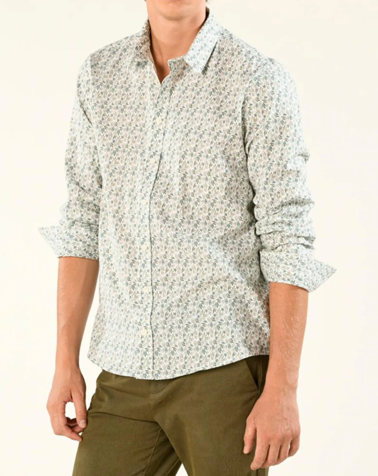 Online Harris Wilson Chemise regular Nancy en Popeline imprimée blanc /multicolore