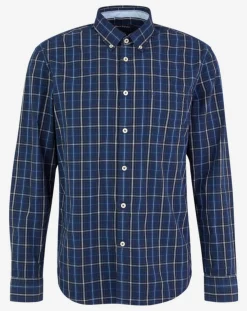Hot Marc O'Polo Chemise regular Pocket carreaux bleu/écru