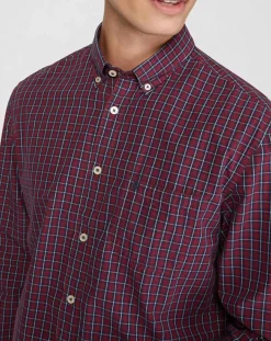 Homme Marc O'Polo Chemise regular Pocket carreaux rouge/bleu/blanc