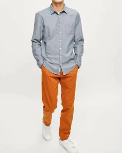 Homme Marc O'Polo Chemise regular Stretch bleu chiné