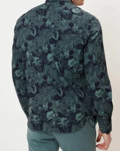 Sale Marc O'Polo Chemise relaxed fit imprimé relaxed fit bleu/vert