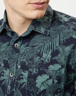 Sale Marc O'Polo Chemise relaxed fit imprimé relaxed fit bleu/vert