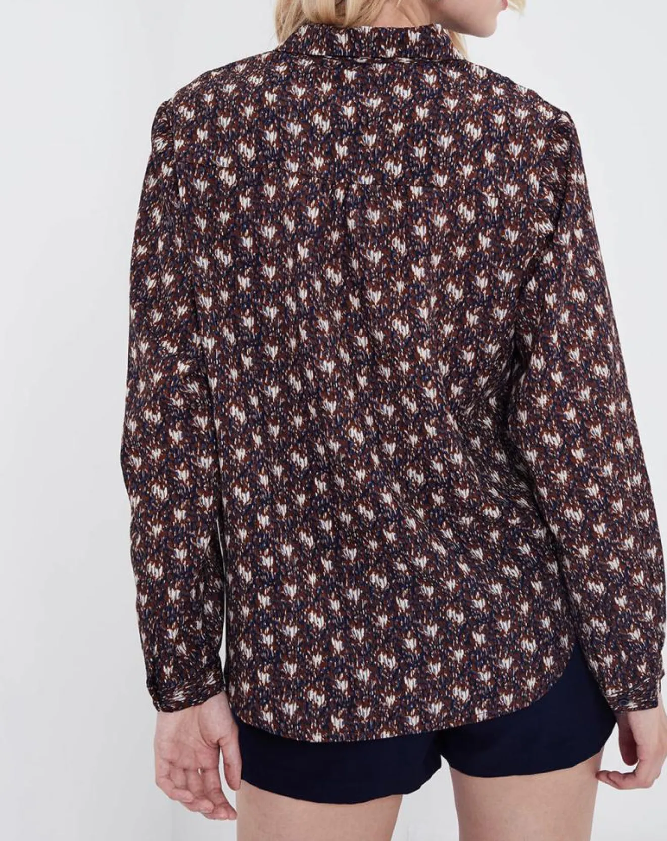 Femme See u Soon Chemise Rhubarbe imprimée coffee